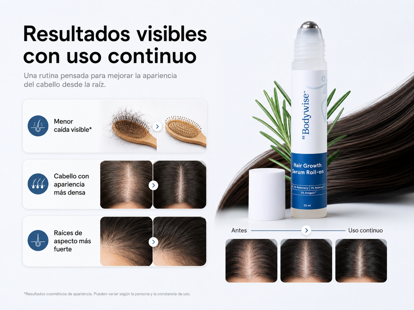 Sérum capilar de densidad y fortalecimiento